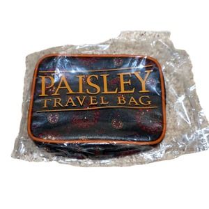 NEW Avon Paisley Travel Toiletry Makeup Bag VINTAGE